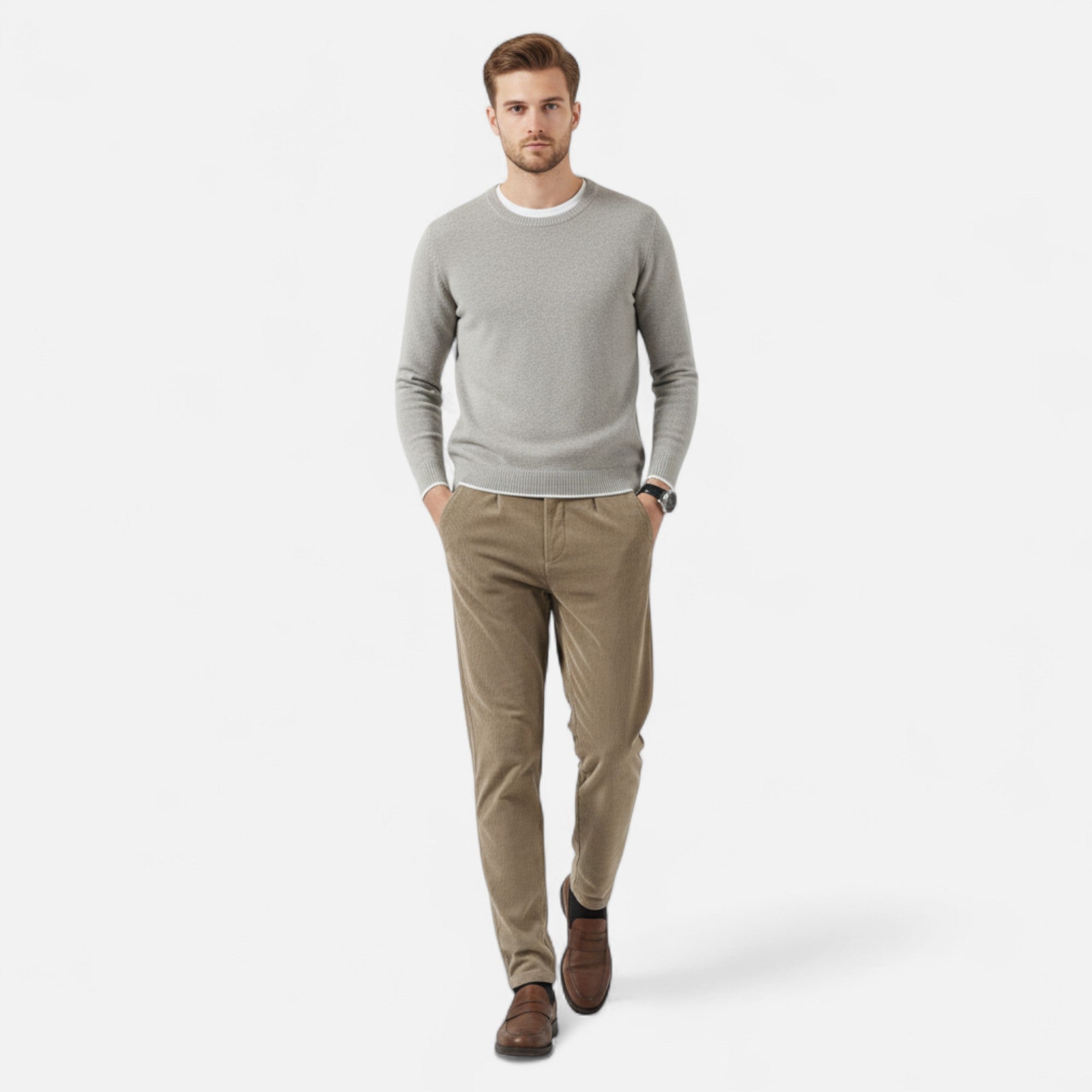Men's Classic Cut Corduroy Trousers | Comfortable and Stylish Pants for Casual or Formal Wear