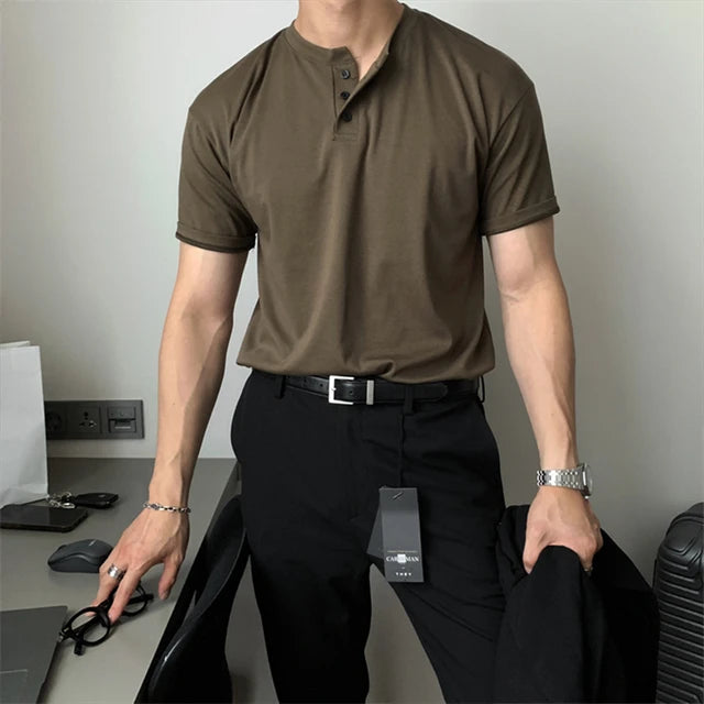 Men's Classic Fit Polo Shirt - Soft Cotton Casual Wear for Everyday Use - Versatile Short Sleeve Design