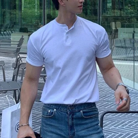 Men's Classic Fit Polo Shirt - Soft Cotton Casual Wear for Everyday Use - Versatile Short Sleeve Design