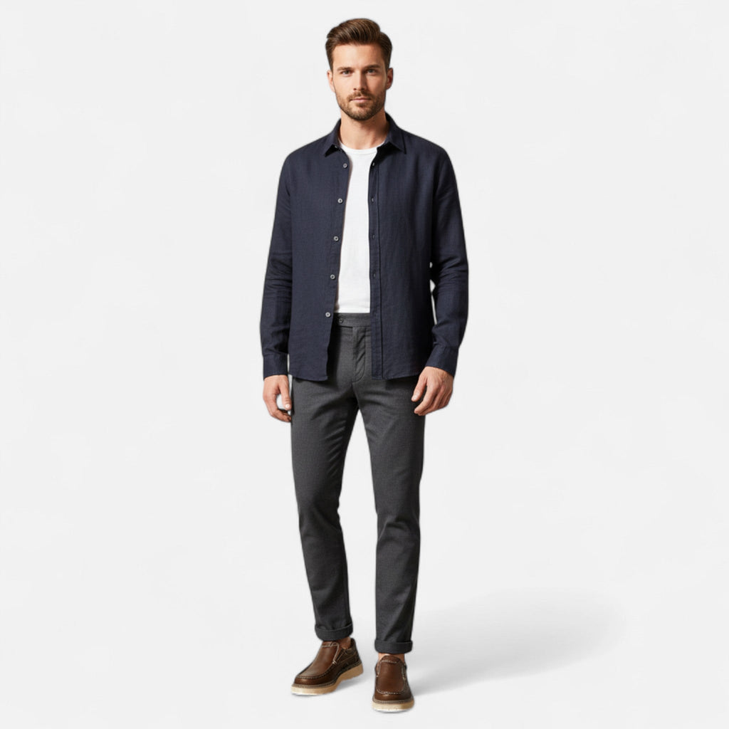 Men's Classic Leather Moccasins - Monza Style Footwear for Casual and Formal Occasions