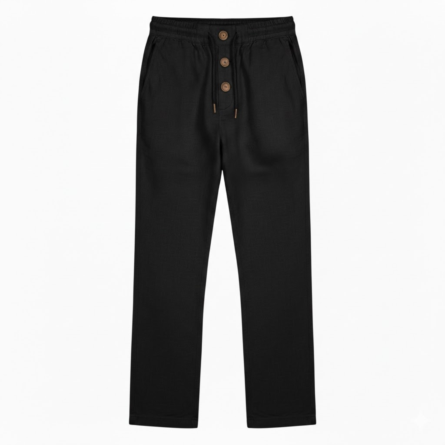 Men's Cotton Straight Leg Joggers with Drawstring Closure for Casual Wear