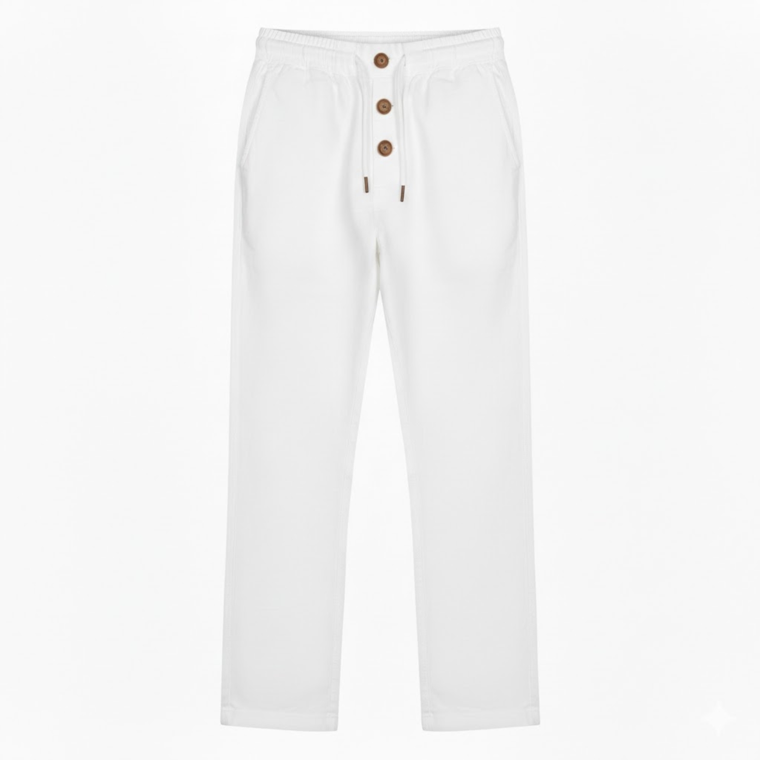 Men's Cotton Straight Leg Joggers with Drawstring Closure for Casual Wear