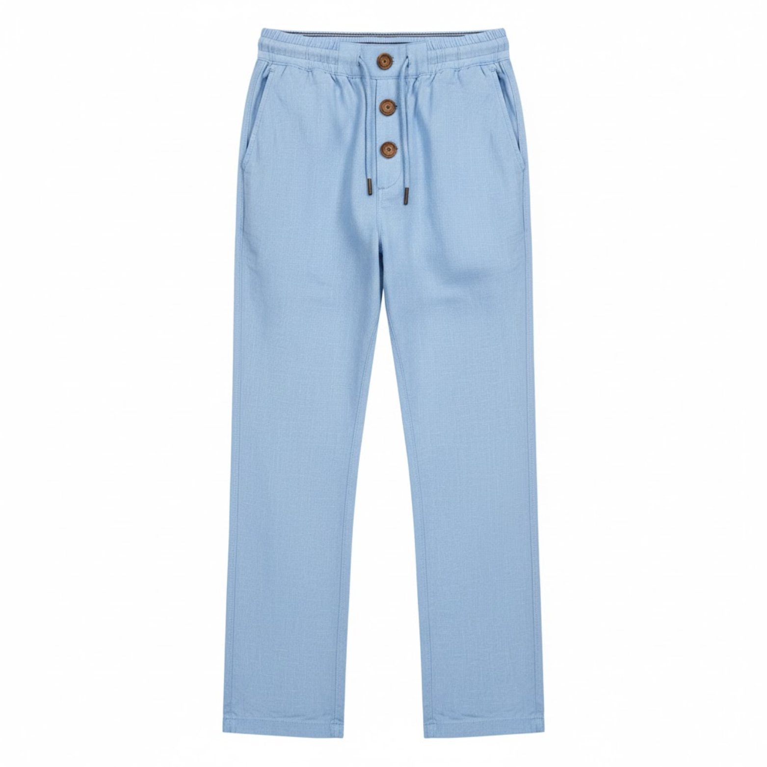 Men's Cotton Straight Leg Joggers with Drawstring Closure for Casual Wear