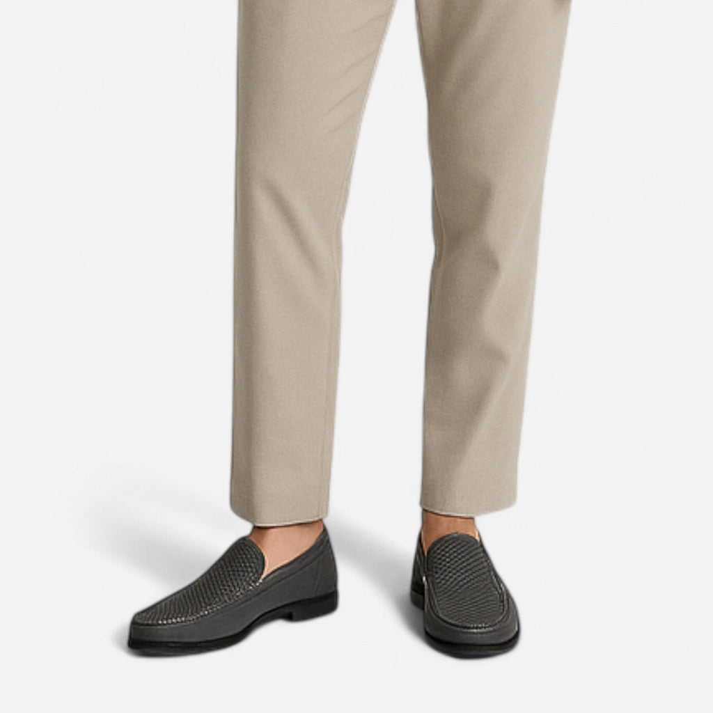 Men's Leather Moccasins – Elegant Office and Wedding Shoes – Classic Design for Formal Occasions