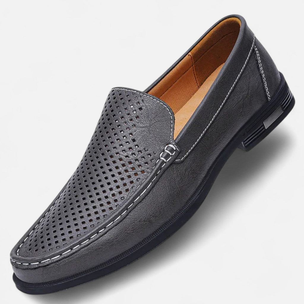 Men's Leather Moccasins – Elegant Office and Wedding Shoes – Classic Design for Formal Occasions