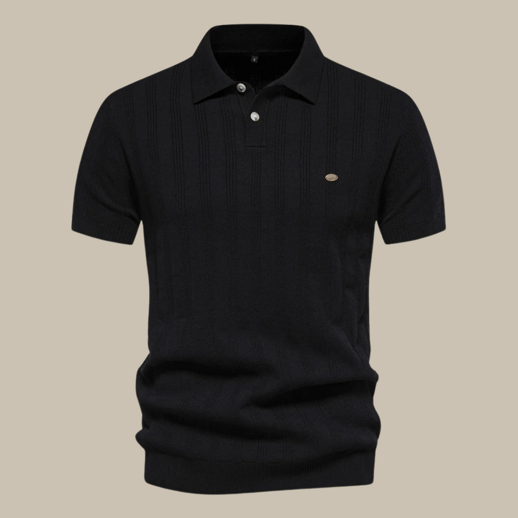 Men's Merino Wool Polo Shirt - Short Sleeve, Casual Style for Everyday Wear, Comfortable Fit