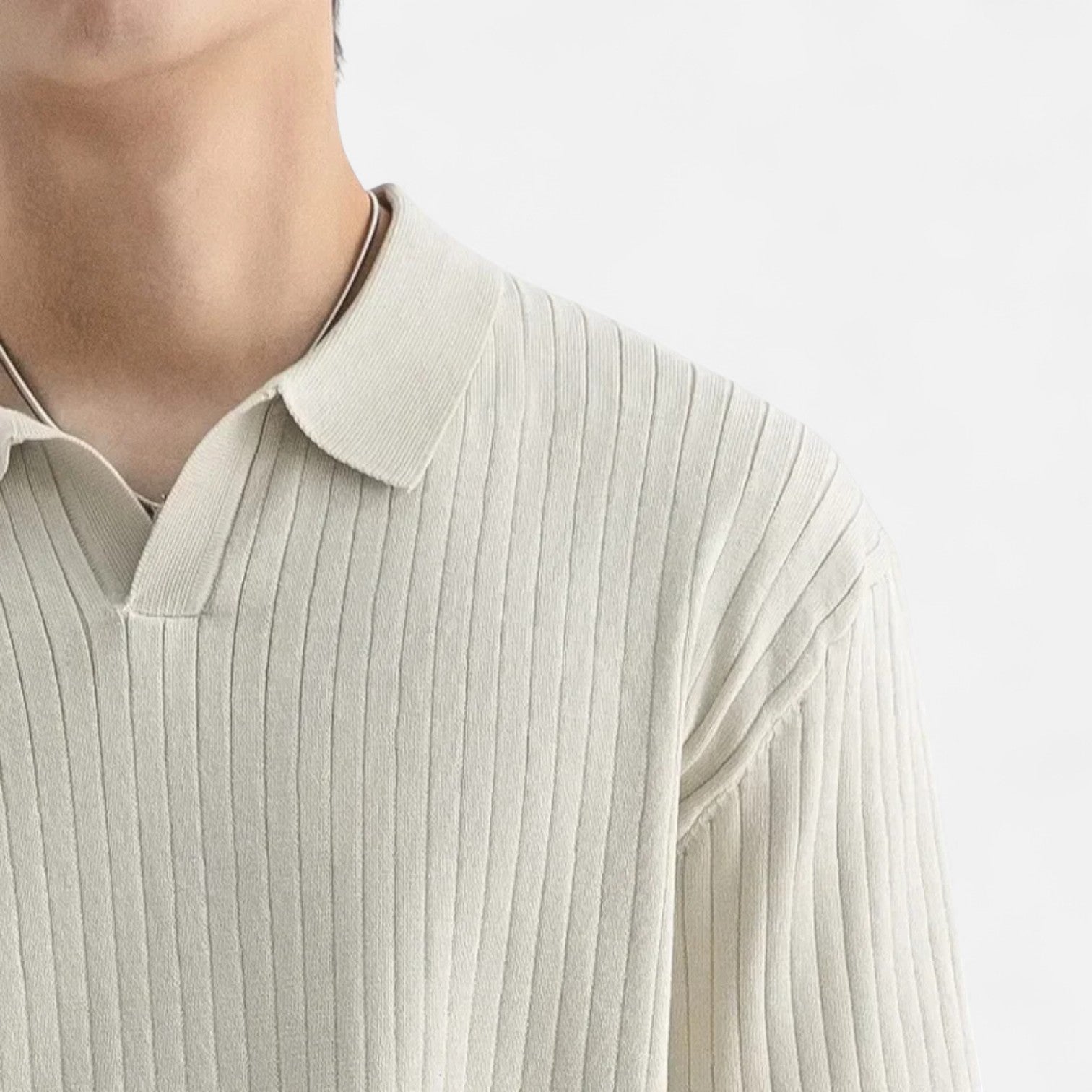 Men's Short Sleeve Breathable Silk Polo Shirt for Summer Elegance