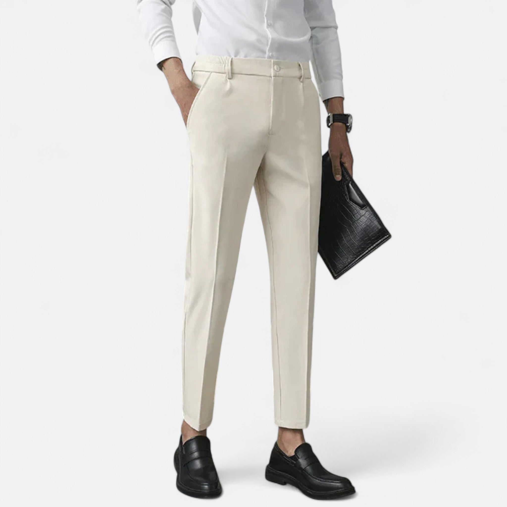 Men's Stretch Dress Pants | Premium Elegance | Formal Wear | Comfortable Fit | Versatile for Work or Events