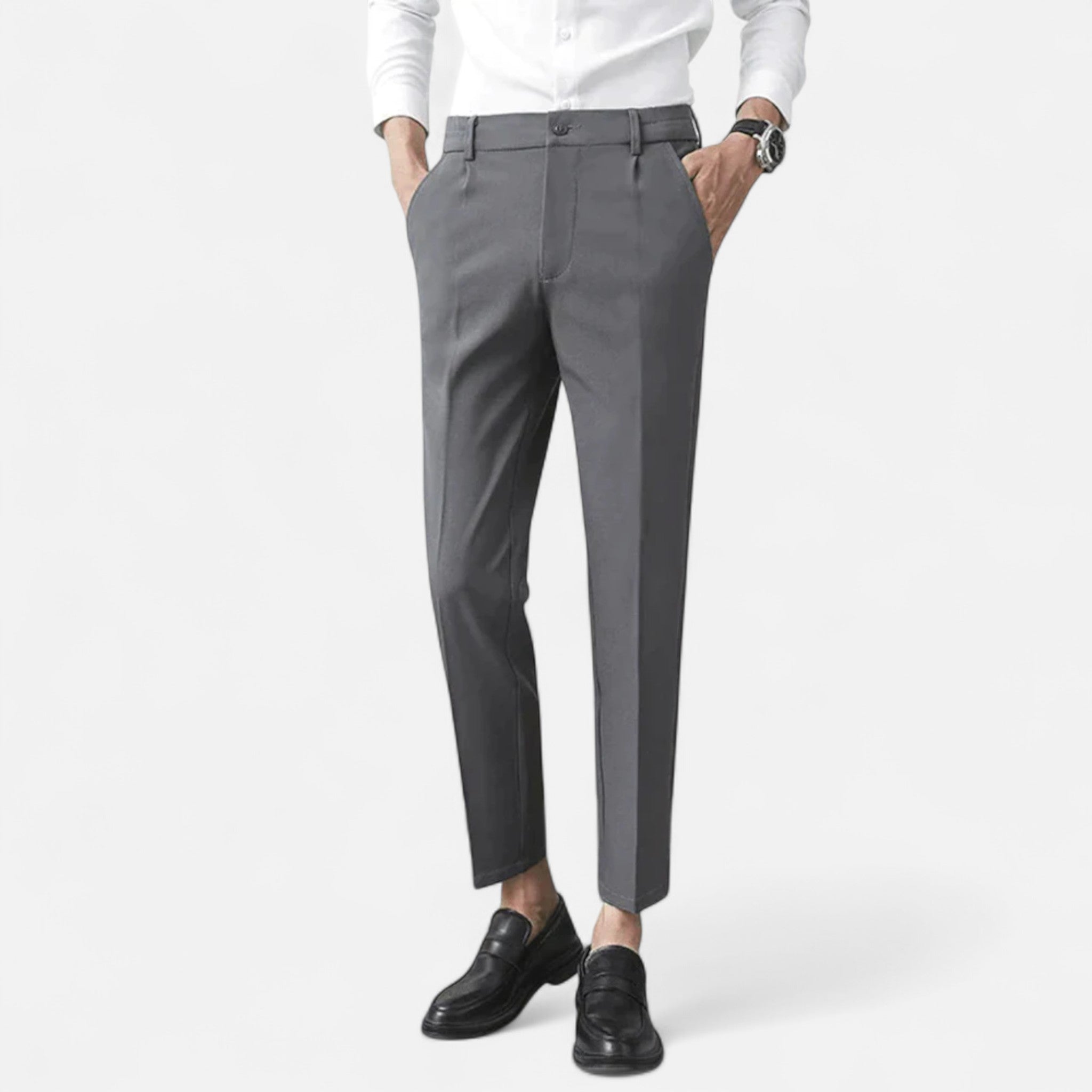 Men's Stretch Dress Pants | Premium Elegance | Formal Wear | Comfortable Fit | Versatile for Work or Events