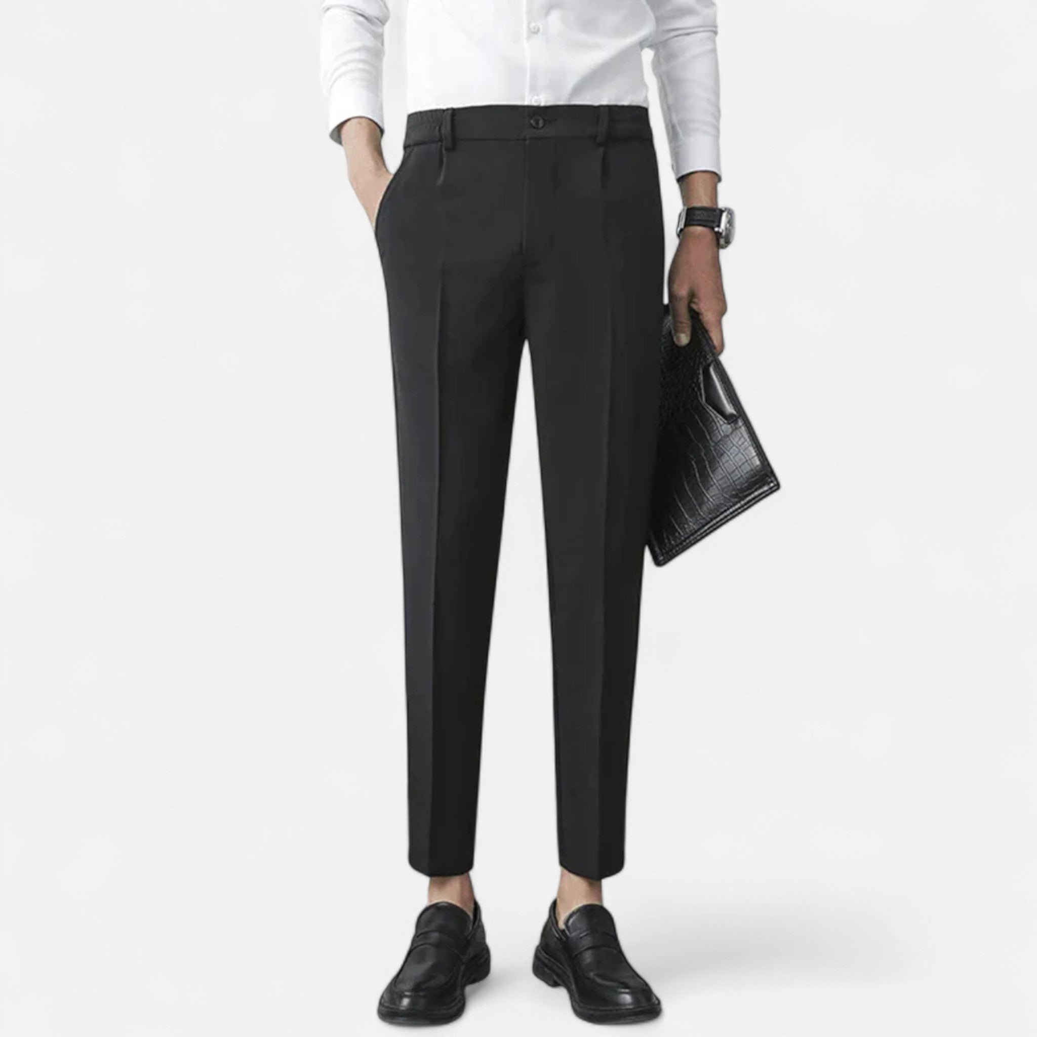Men's Stretch Dress Pants | Premium Elegance | Formal Wear | Comfortable Fit | Versatile for Work or Events