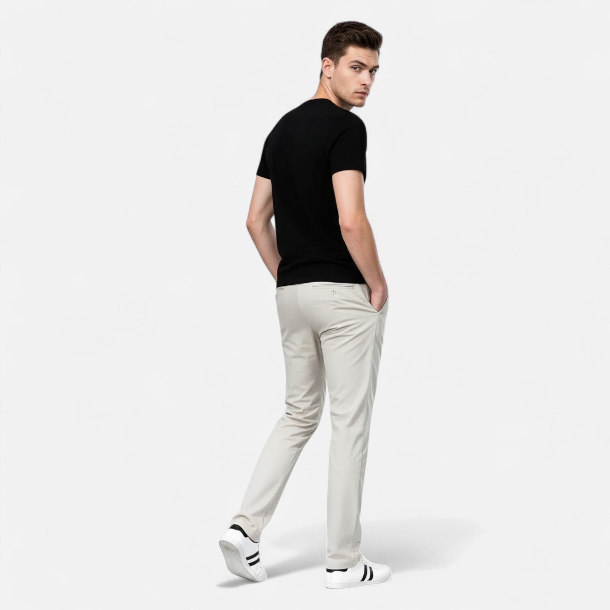 Men's Tailored Chinese Pants | Timeless Design | Elegant Casual Wear | Perfect for Everyday Use