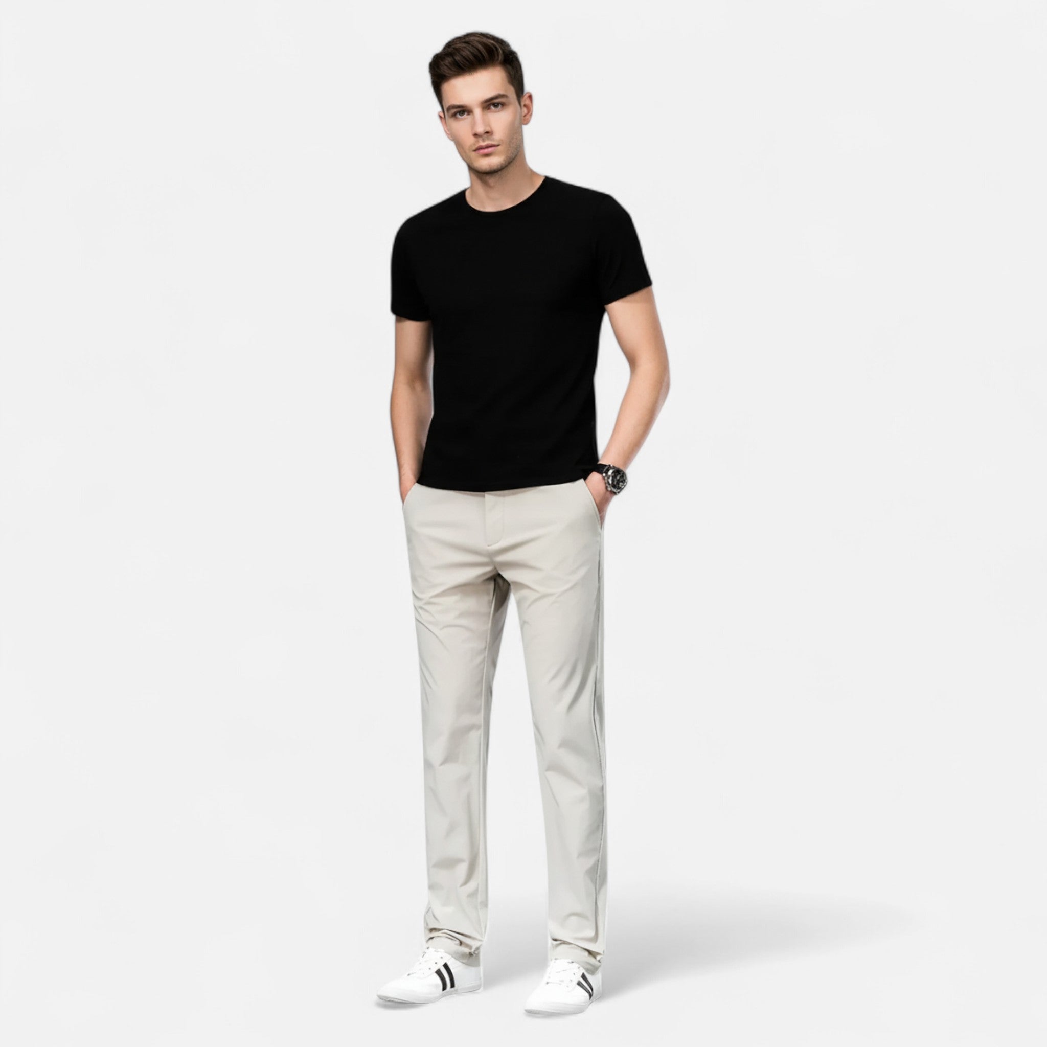 Men's Tailored Chinese Pants | Timeless Design | Elegant Casual Wear | Perfect for Everyday Use