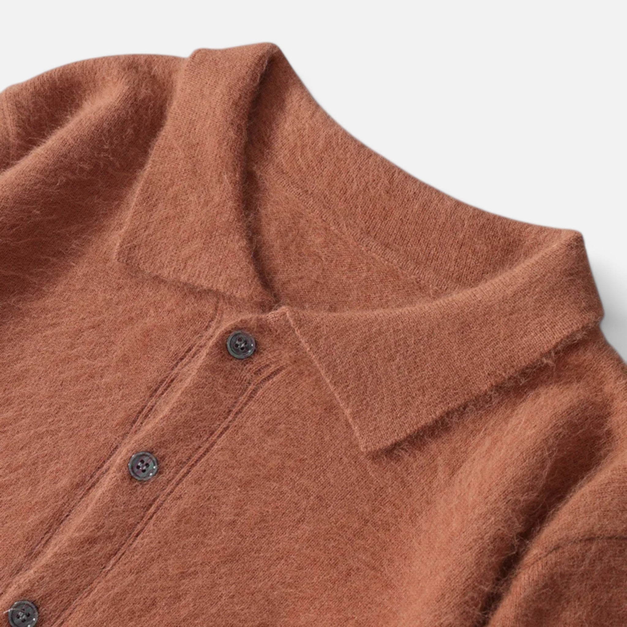 Men's Timeless Polo Collar Sweater Jacket | Classic Knit Design for Casual Wear | Versatile Outerwear for All Seasons