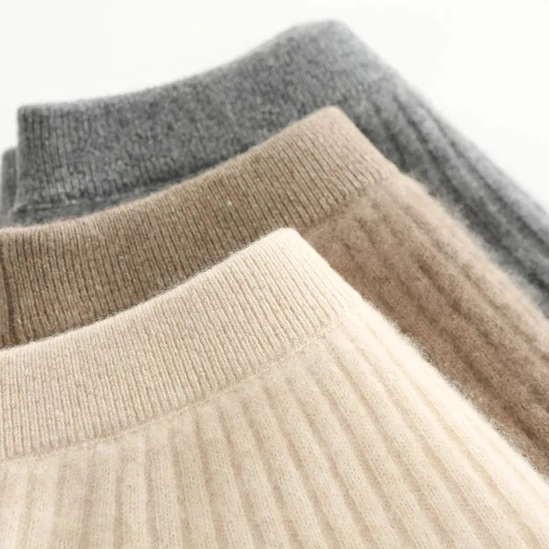 Merino Wool Midi Skirt for Women - Comfortable and Stylish Everyday Wear - Versatile Fashion Essential