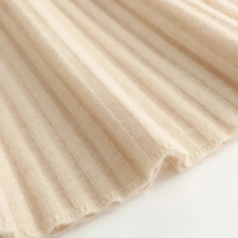 Merino Wool Midi Skirt for Women - Comfortable and Stylish Everyday Wear - Versatile Fashion Essential