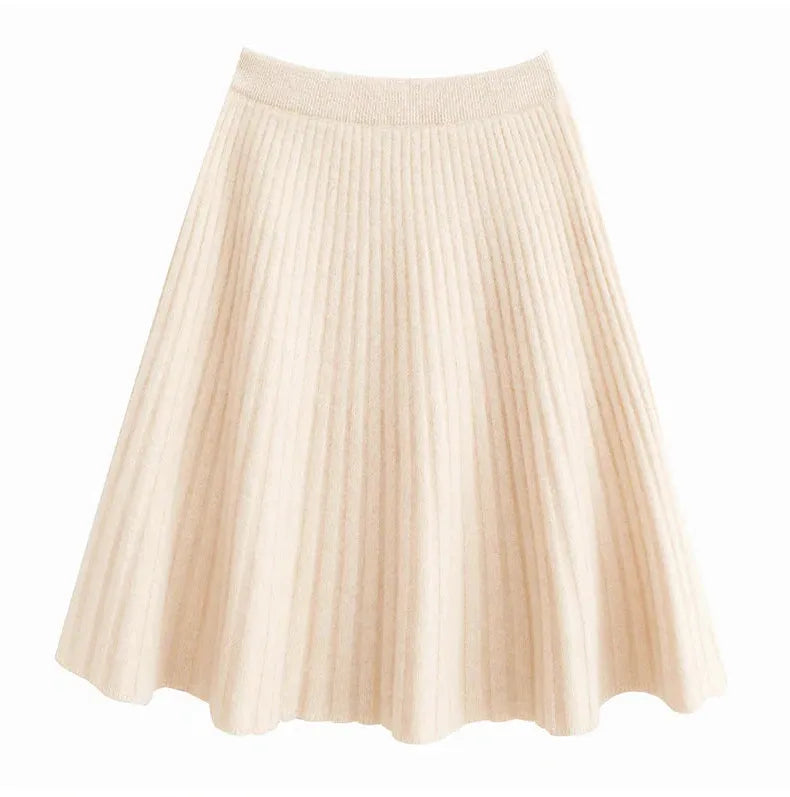 Merino Wool Midi Skirt for Women - Comfortable and Stylish Everyday Wear - Versatile Fashion Essential