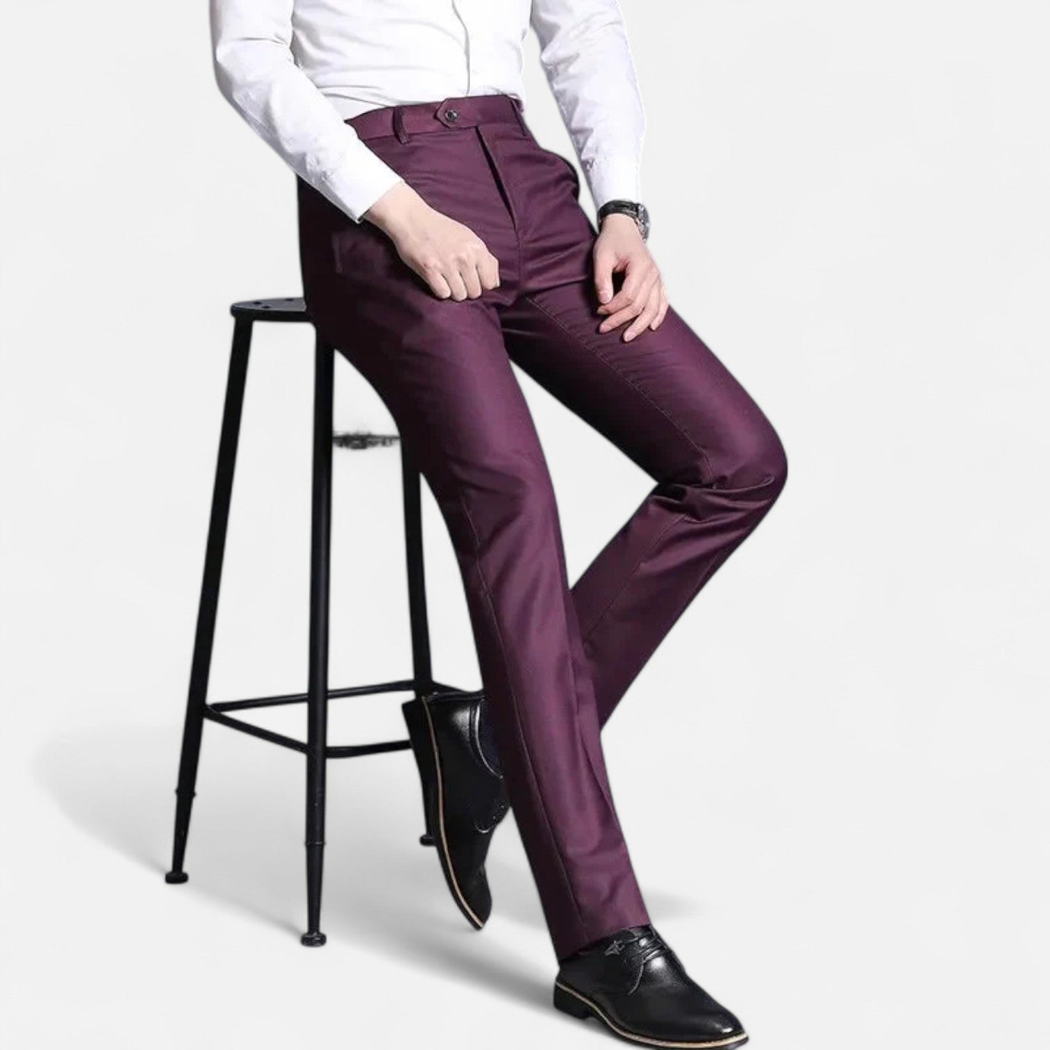 Modern Tailored Men's Trousers | Lightweight Fabric | Formal Style | Perfect for Office and Events