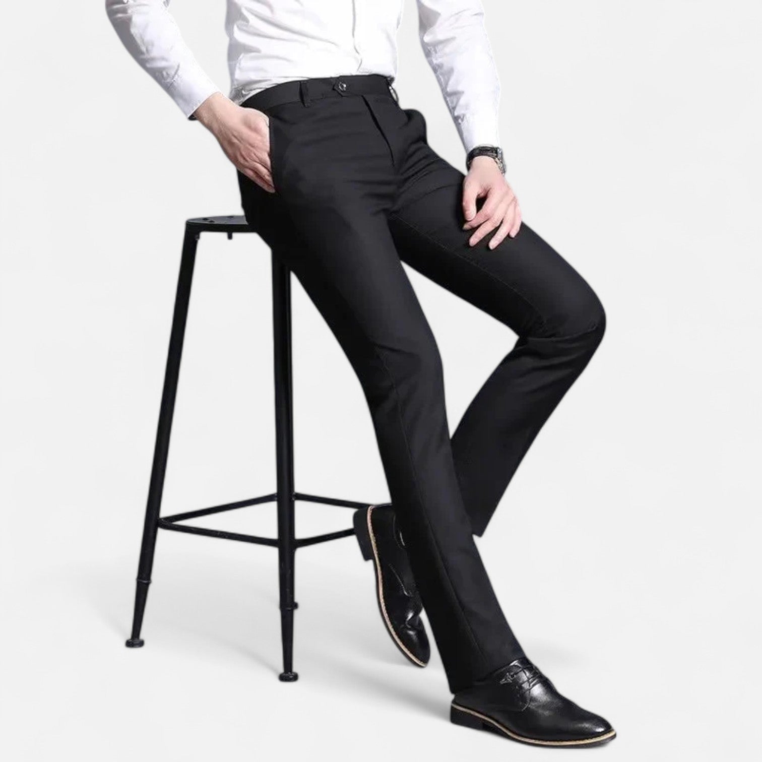 Modern Tailored Men's Trousers | Lightweight Fabric | Formal Style | Perfect for Office and Events
