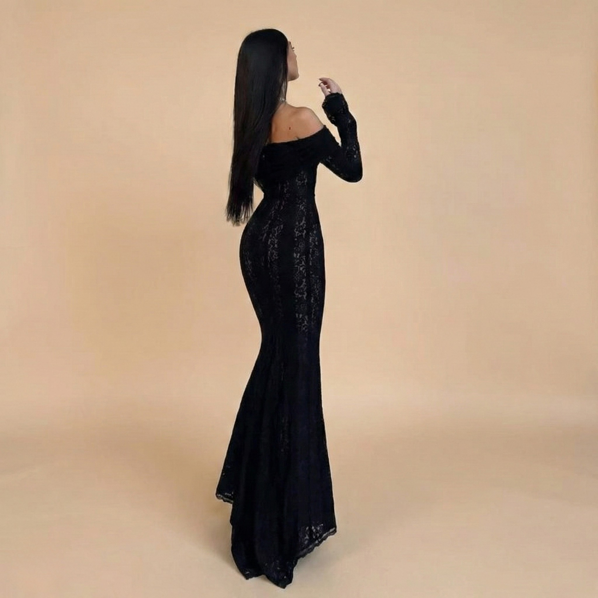 Off-Shoulder Women's Dress in Elegant Fabric | Evening Wear | Formal or Casual Events | Available in Multiple Sizes