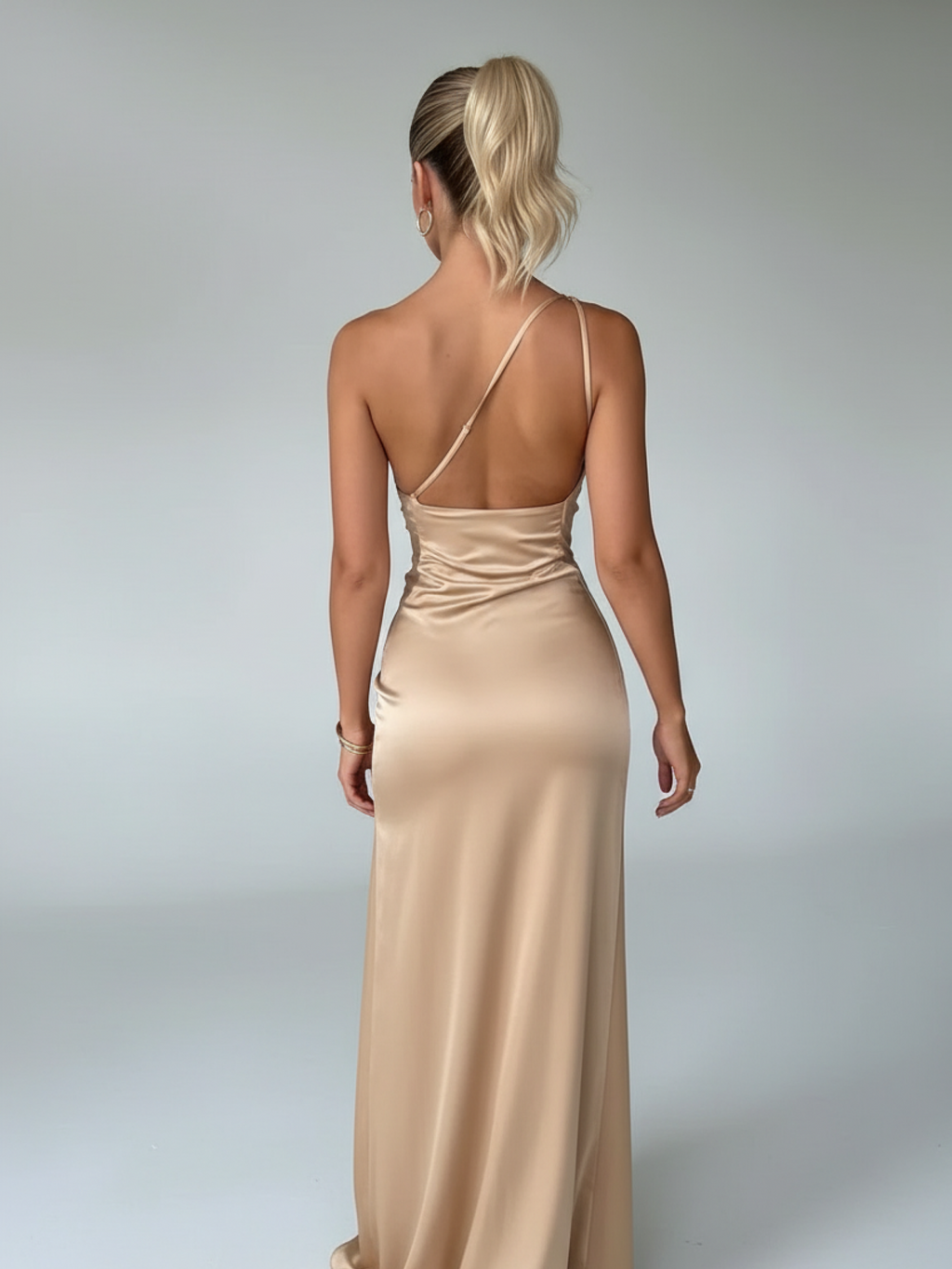 One-Shoulder Starlight Gown for Women | Elegant Evening Dress | Formal Wear | Perfect for Weddings and Special Occasions