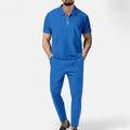 Polo and Trouser Set - Soft Fabric - Relaxed Fit - Casual Wear for Men - Comfortable Everyday Outfit