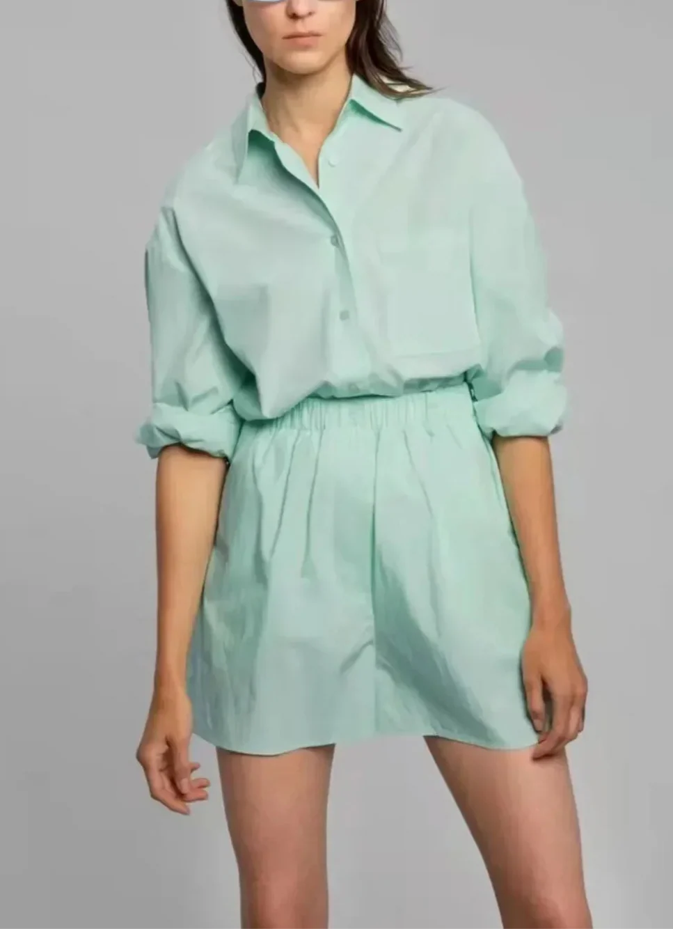 Poplin Lounge Set - Soft Cotton Fabric - Casual Style - Perfect for Relaxing and Everyday Wear