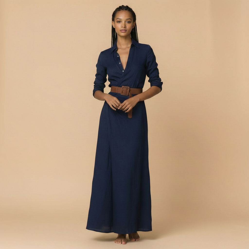 Ruched Maxi Dress in Soft Jersey Fabric - Elegant Evening Wear for Women - Available in Multiple Colors