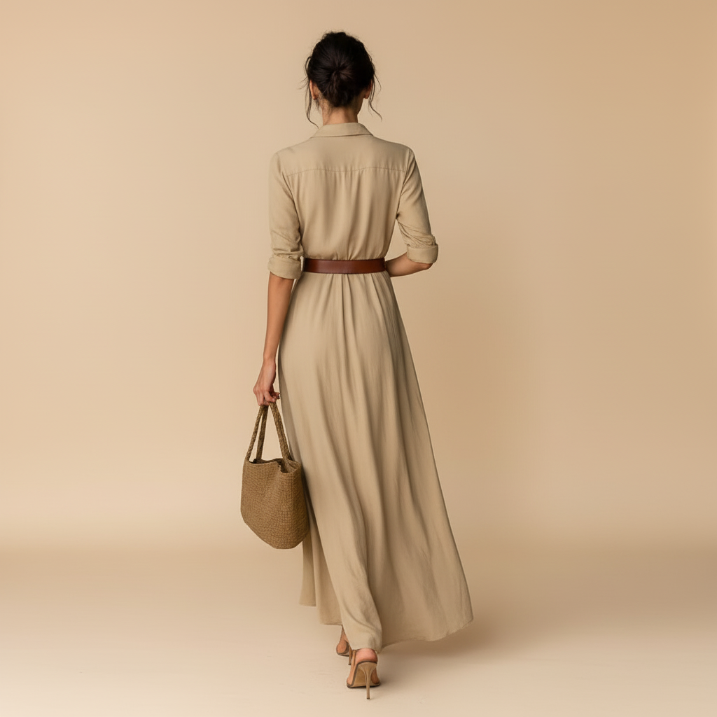Ruched Maxi Dress in Soft Jersey Fabric - Elegant Evening Wear for Women - Available in Multiple Colors