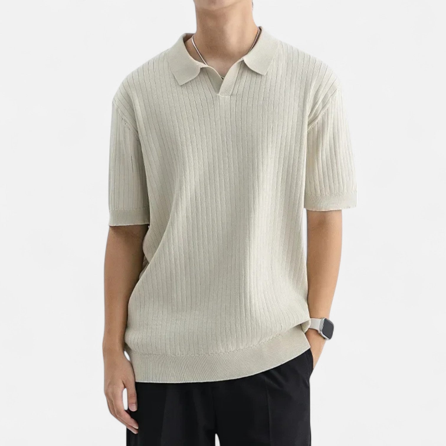 Silk Blend Polo Shirt - Soft Touch Fabric - Casual Wear - Lightweight Design for Everyday Comfort