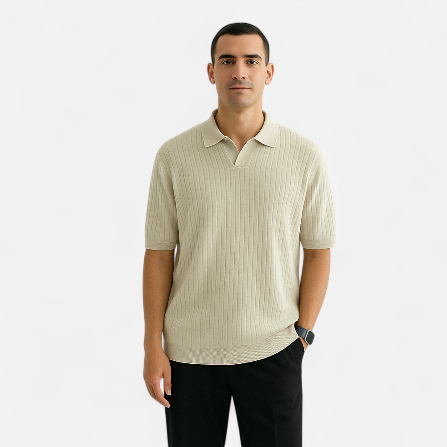 Silk Blend Polo Shirt - Soft Touch Fabric - Casual Wear - Lightweight Design for Everyday Comfort
