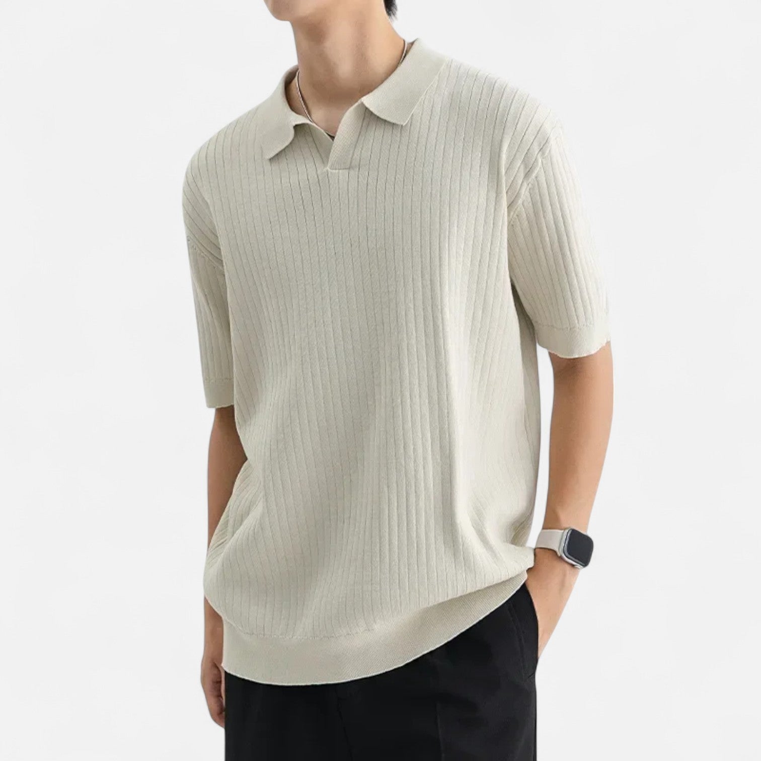 Silk Blend Polo Shirt - Soft Touch Fabric - Casual Wear - Lightweight Design for Everyday Comfort