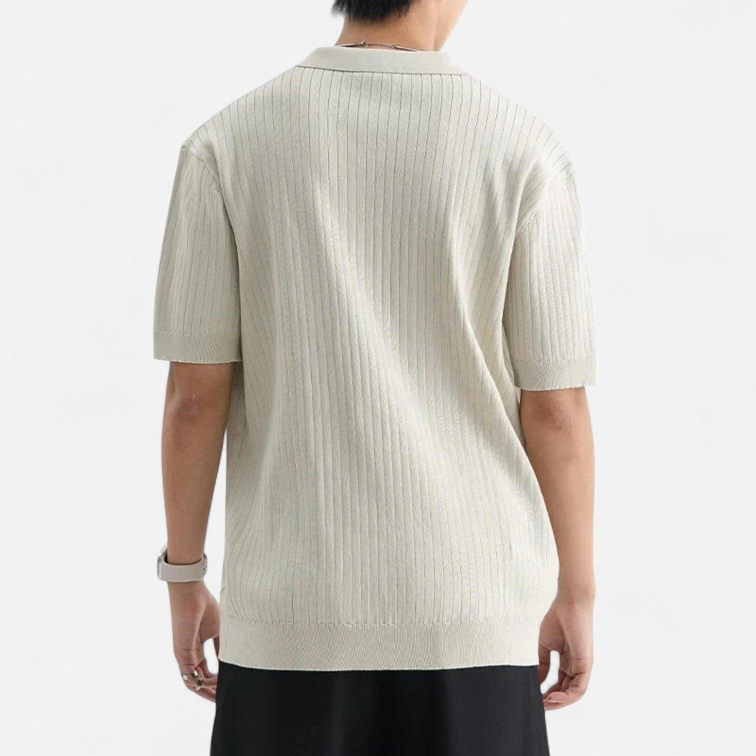 Silk Blend Polo Shirt - Soft Touch Fabric - Casual Wear - Lightweight Design for Everyday Comfort