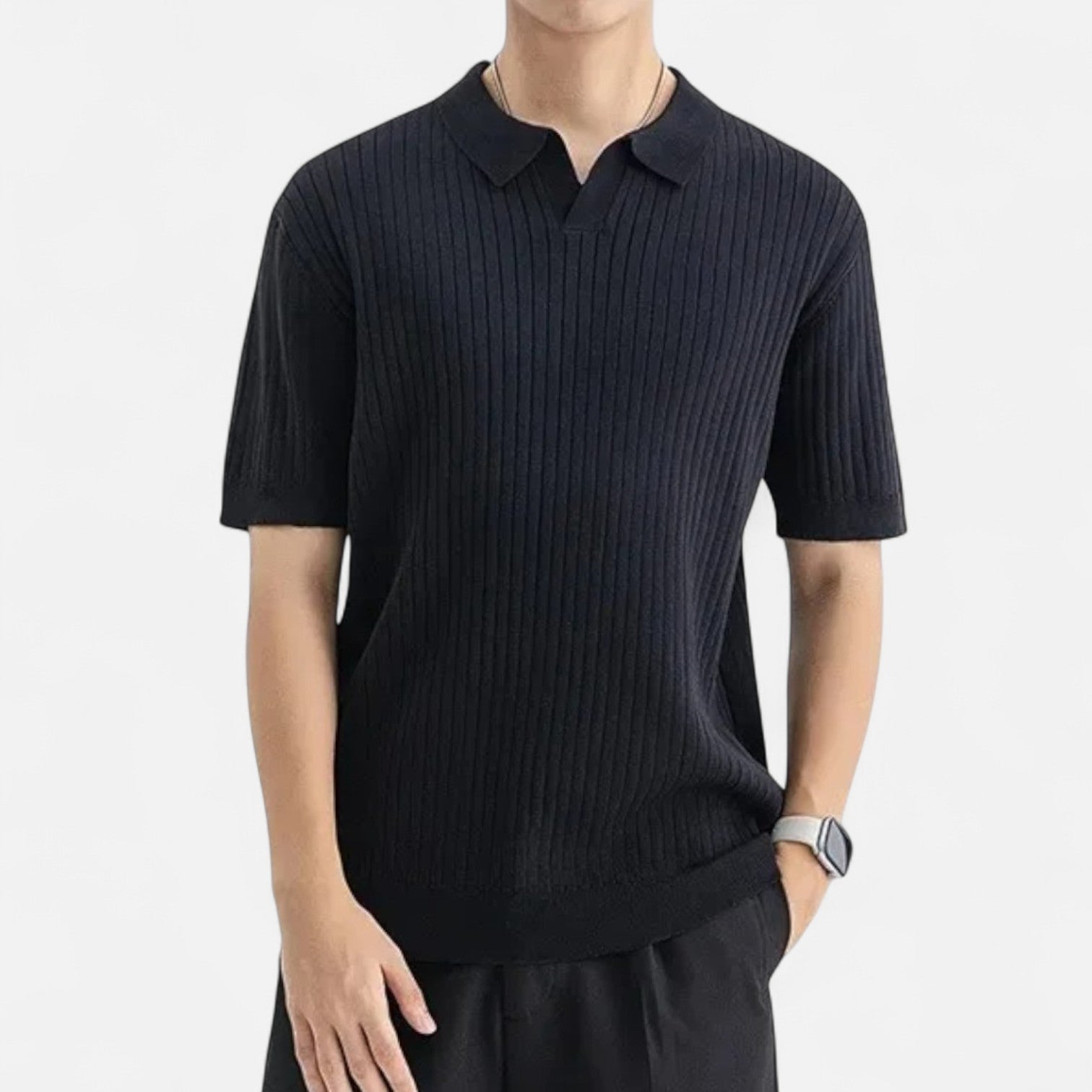 Silk Blend Polo Shirt - Soft Touch Fabric - Casual Wear - Lightweight Design for Everyday Comfort