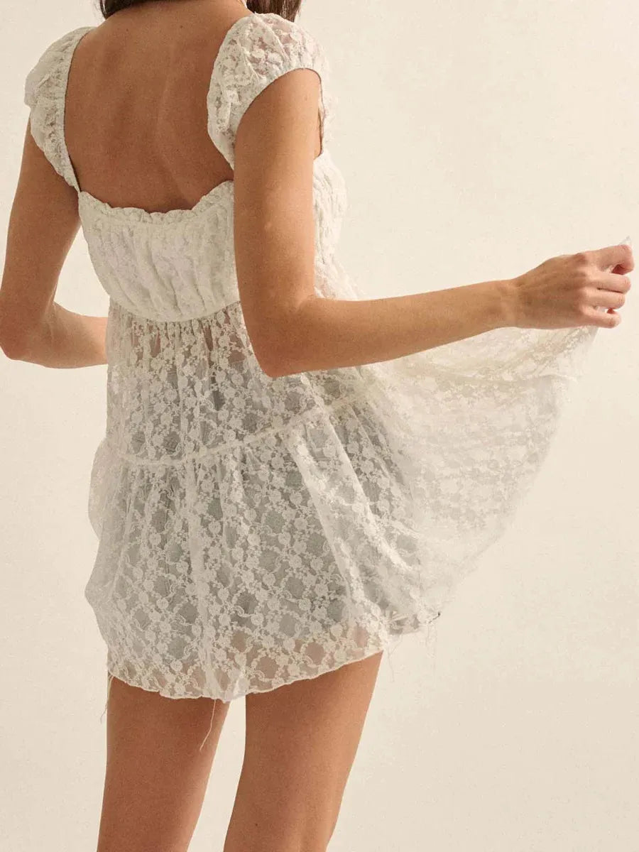 Summer Cutout Dress Top - Lightweight Fabric, Casual Style for Warm Weather, Available in Multiple Sizes