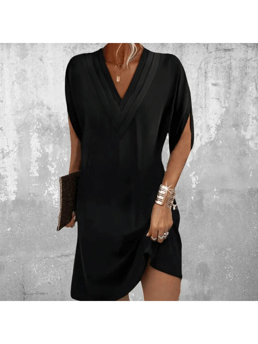 Tummy Covering Dress - Elegant Design in Soft Fabric for Casual or Formal Wear - Available in Multiple Sizes