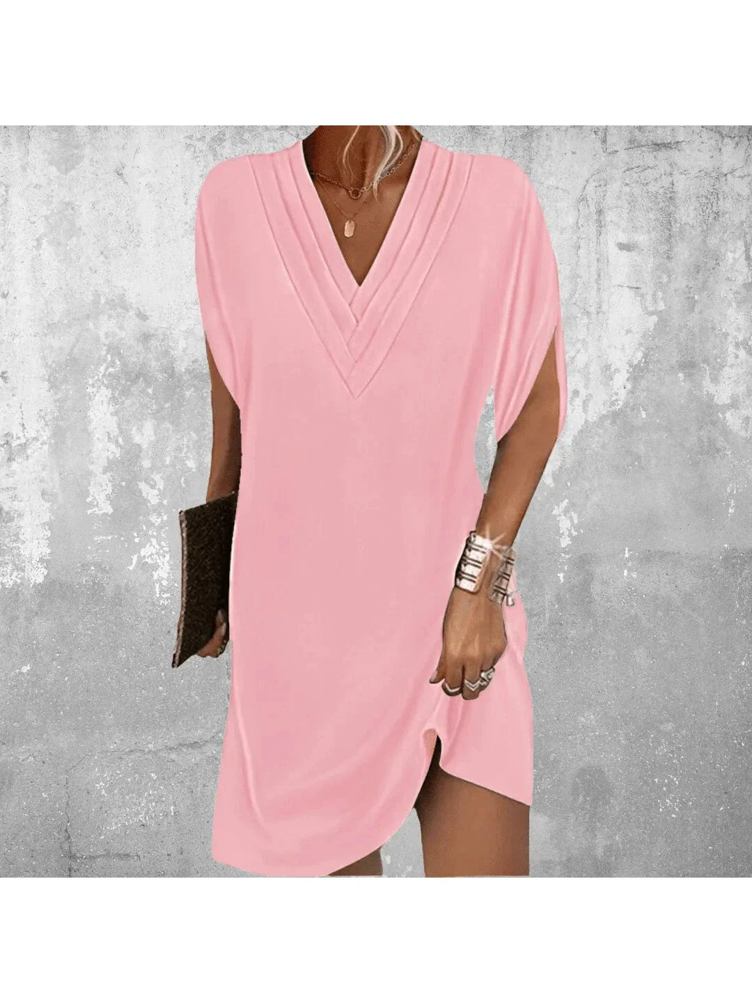 Tummy Covering Dress - Elegant Design in Soft Fabric for Casual or Formal Wear - Available in Multiple Sizes