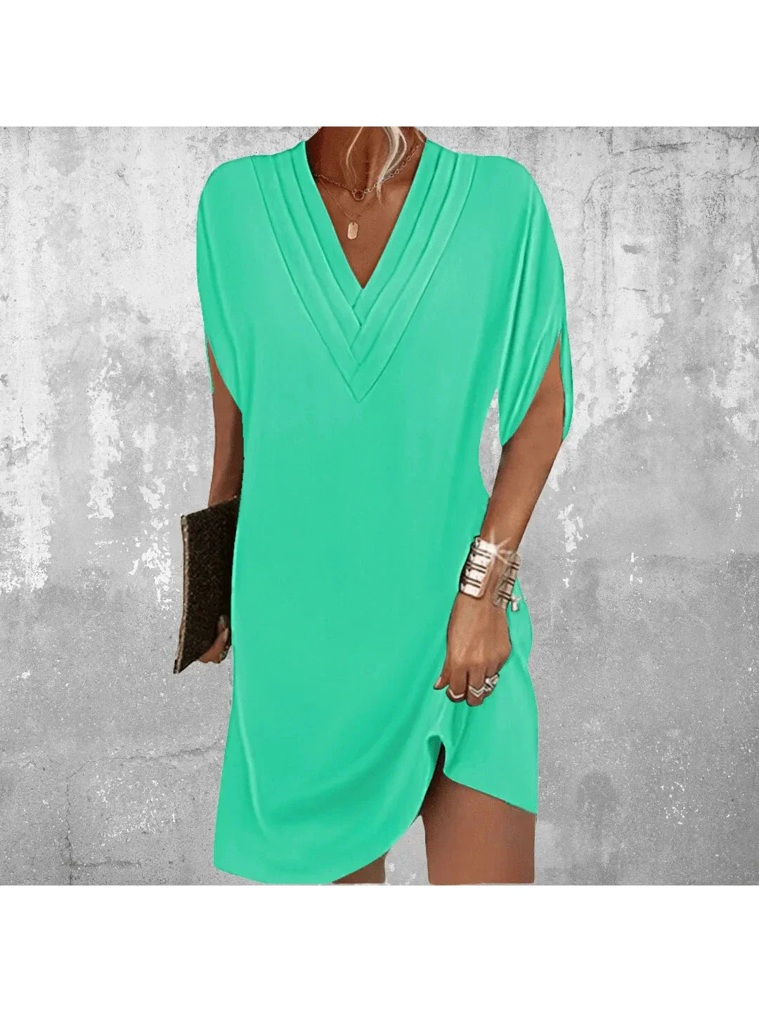 Tummy Covering Dress - Elegant Design in Soft Fabric for Casual or Formal Wear - Available in Multiple Sizes