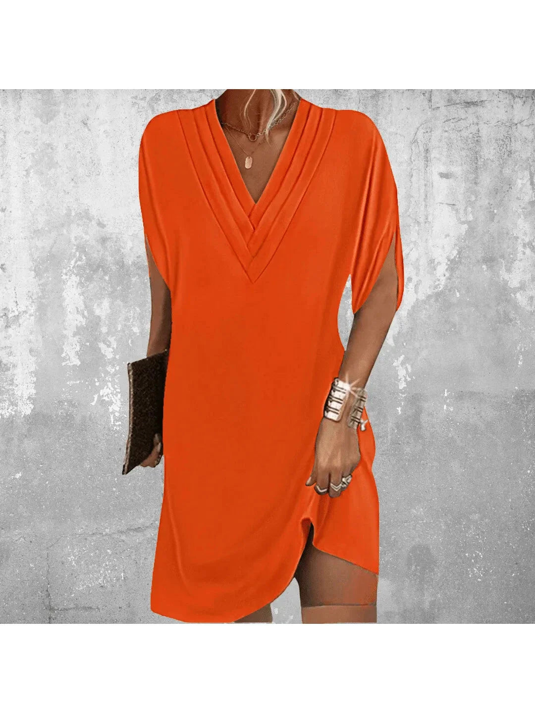 Tummy Covering Dress - Elegant Design in Soft Fabric for Casual or Formal Wear - Available in Multiple Sizes