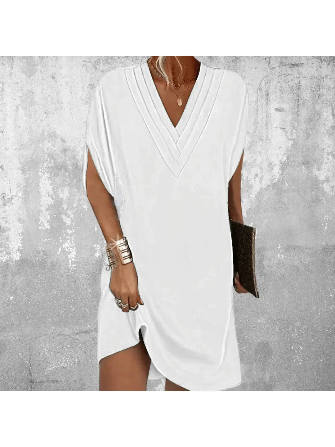 Tummy Covering Dress - Elegant Design in Soft Fabric for Casual or Formal Wear - Available in Multiple Sizes