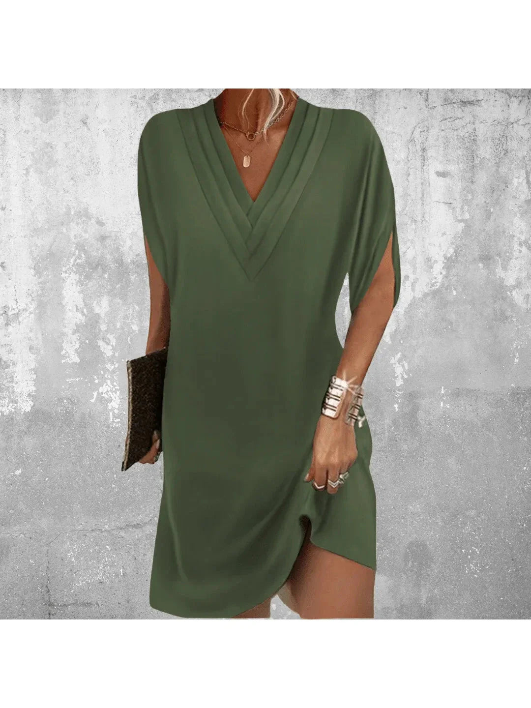 Tummy Covering Dress - Elegant Design in Soft Fabric for Casual or Formal Wear - Available in Multiple Sizes