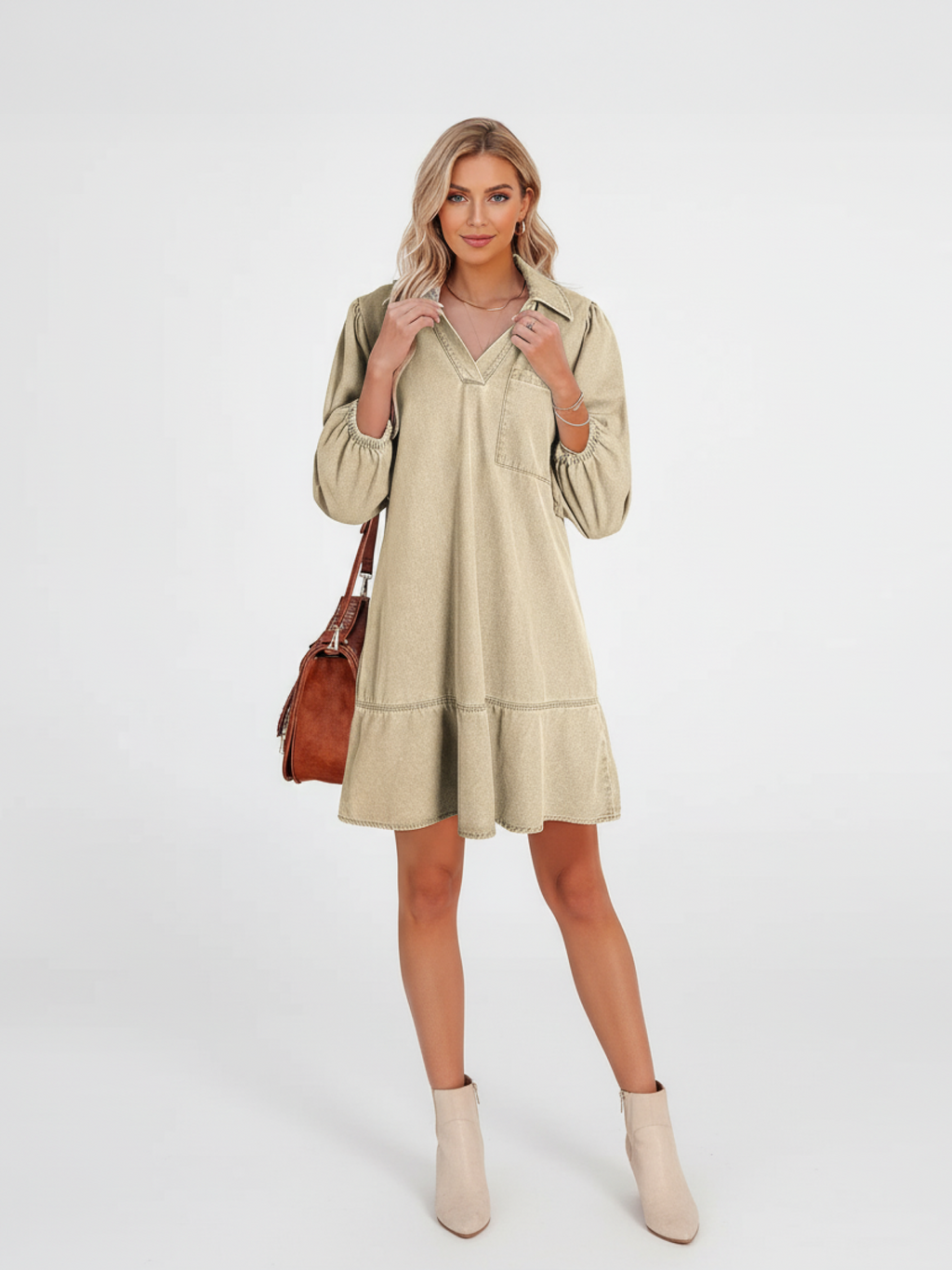 Women's Denim Midi Skirt - Classic Style, Versatile Casual Wear, Perfect for Everyday Outfits