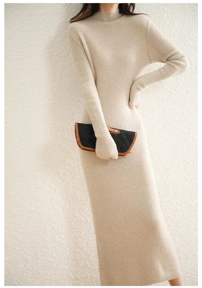 Wool Dress for Women | Classic Style | Warm and Comfortable | Perfect for Casual or Formal Occasions