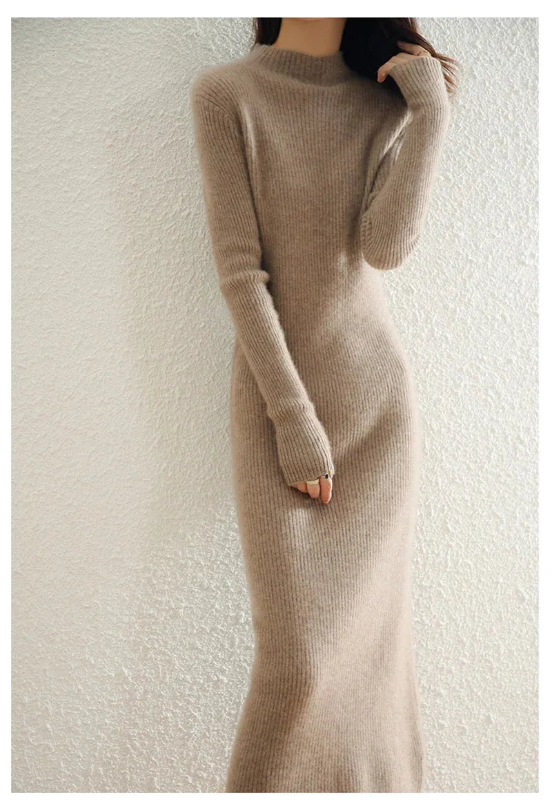 Wool Dress for Women | Classic Style | Warm and Comfortable | Perfect for Casual or Formal Occasions