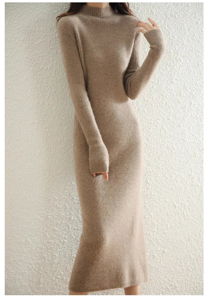 Wool Dress for Women | Classic Style | Warm and Comfortable | Perfect for Casual or Formal Occasions