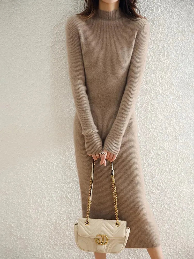 Wool Dress for Women | Classic Style | Warm and Comfortable | Perfect for Casual or Formal Occasions