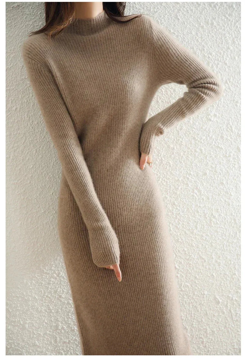 Wool Dress for Women | Classic Style | Warm and Comfortable | Perfect for Casual or Formal Occasions