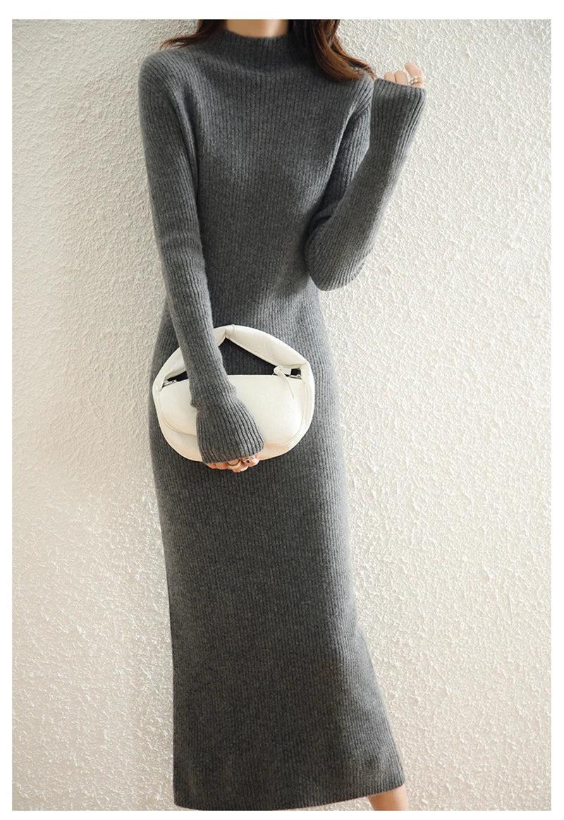 Wool Dress for Women | Classic Style | Warm and Comfortable | Perfect for Casual or Formal Occasions