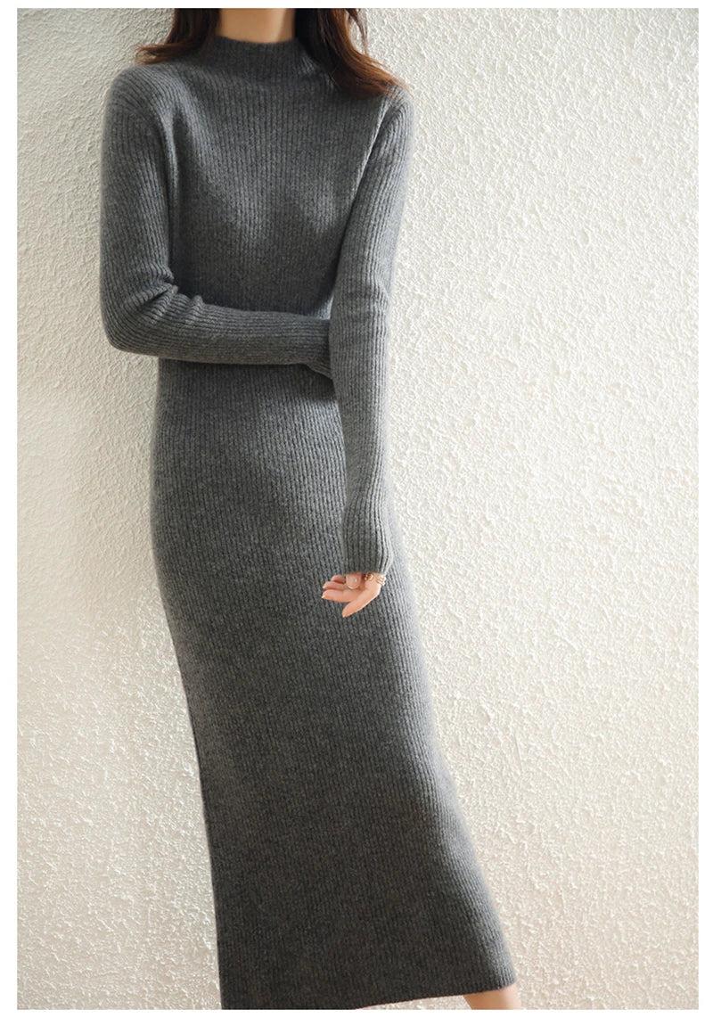 Wool Dress for Women | Classic Style | Warm and Comfortable | Perfect for Casual or Formal Occasions
