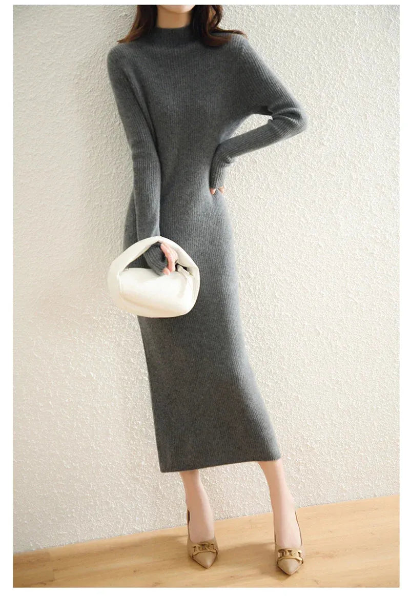 Wool Dress for Women | Classic Style | Warm and Comfortable | Perfect for Casual or Formal Occasions