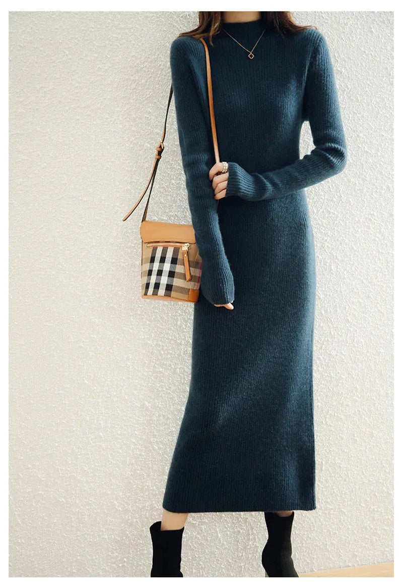 Wool Dress for Women | Classic Style | Warm and Comfortable | Perfect for Casual or Formal Occasions
